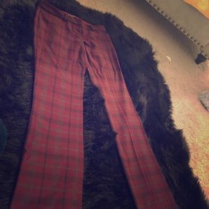 Express 6R multi color dress pants, gently worn